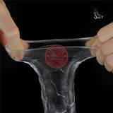 Bao cao su đôn dên trong suốt Lovetoy dài thêm 5cm