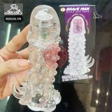 Bao cao su đôn dên rung đầu Brave Man siêu bi