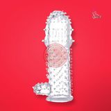 Bao cao su đôn dên siêu gai Crystal Condom có nhánh