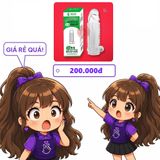 Bao cao su đôn dên thân gai đầu trơn Screech có rung