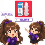 Bao cao su đôn dên gai xoắn Screech rung gốc