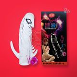 Bao cao su đôn dên trong suốt Penis rung gốc