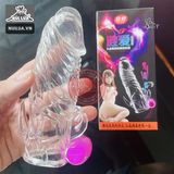 Bao cao su đôn dên trong suốt Penis rung gốc