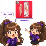 Bao đôn dên có quai đeo Pretty Love gân nổi như thật
