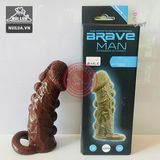 Bao đôn dên da nâu siêu mềm Brave Man