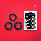 Bộ 03 vòng đeo chống xuất tinh sớm Titan
