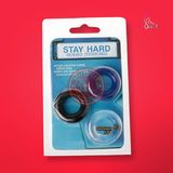 Bộ 03 vòng đeo dương vật silicon Stay Hard
