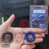 Bộ 03 vòng đeo dương vật silicon Stay Hard