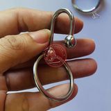Vòng đeo dương vật inox xuyên niệu đạo