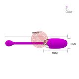 Trứng rung không dây Pretty Love Brook 12 chế độ chính hãng