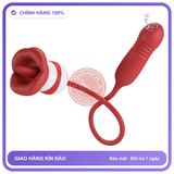 Bộ Trứng rung nhấp chuyển động đẩy tới và lui Liếm Pretylove Ashlynn chính hãng - 5 chế độ rung, rung nhấp chuyển động đẩy tới và lui tự động, silicone mềm mại - giao hàng che tên kín đáo