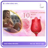 Bộ Trứng Rung Lưỡi Liếm Red New chính hãng - rung nhấp chuyển động đẩy tới và lui tự động, chất liệu an toàn cho da, dễ vệ sinh - giao hàng che tên kín đáo