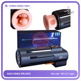 Cốc Leten Gun King Rung Rên Thụt chính hãng - rung nhấp chuyển động đẩy tới và lui tự động, silicone mềm, chất liệu an toàn cho da - giao hàng che tên kín đáo
