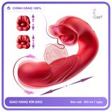 Trứng rung nhấp chuyển động đẩy tới và lui Lưỡi Liếm Evelyn Nhiều Chế Độ chính hãng - rung nhấp chuyển động đẩy tới và lui tự động, chất liệu an toàn cho da, dễ vệ sinh - giao hàng che tên k