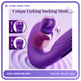 Trứng rung nhấp chuyển động đẩy tới và lui Lưỡi Liếm Evelyn Nhiều Chế Độ chính hãng - rung nhấp chuyển động đẩy tới và lui tự động, chất liệu an toàn cho da, dễ vệ sinh - giao hàng che tên k