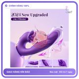 Trứng rung nhấp chuyển động đẩy tới và lui Lưỡi Liếm Evelyn Nhiều Chế Độ chính hãng - rung nhấp chuyển động đẩy tới và lui tự động, chất liệu an toàn cho da, dễ vệ sinh - giao hàng che tên k