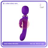 Chày Rung Massage 2 Đầu Peter Nhánh Thỏ chính hãng - chất liệu an toàn cho da, dễ vệ sinh, êm ái khi dùng - giao hàng che tên kín đáo