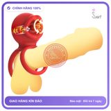 Vòng Rung Lưỡi Liếm 4in1 điều khiển Qua App chính hãng - chất liệu an toàn cho da, dễ vệ sinh, êm ái khi dùng - giao hàng che tên kín đáo