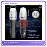 Âm Đạo Cầm Tay Xoay Thụt Bellucci Nhiều Chế Độ chính hãng - rung nhấp chuyển động đẩy tới và lui tự động, chất liệu an toàn cho da, dễ vệ sinh - giao hàng che tên kín đáo