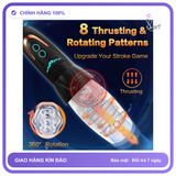 Âm Đạo Cầm Tay Xoay Thụt Bellucci Nhiều Chế Độ chính hãng - rung nhấp chuyển động đẩy tới và lui tự động, chất liệu an toàn cho da, dễ vệ sinh - giao hàng che tên kín đáo