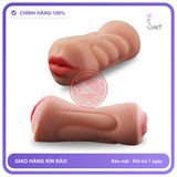 Khối Âm Đạo 2 Đầu không Rung chính hãng - chất liệu an toàn cho da, dễ vệ sinh, êm ái khi dùng - giao hàng che tên kín đáo
