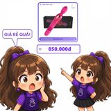 Chày Rung Massage 2 Đầu Manno Thụt chính hãng - 10 chế độ rung, silicone mềm, chất liệu an toàn cho da - giao hàng che tên kín đáo