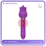 Cây Rung Lưỡi Liếm Hoa Hồng Thụt New chính hãng - chất liệu an toàn cho da, dễ vệ sinh, êm ái khi dùng - giao hàng che tên kín đáo