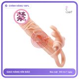 Bao Đôn Prettylove Brave Man Rung 2 Đầu chính hãng - ôm sát cảm giác thật, chất liệu latex an toàn, hàng nhập khẩu - giao hàng che tên kín đáo