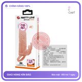 Bao Đôn Prettylove Brave Man Rung 2 Đầu chính hãng - ôm sát cảm giác thật, chất liệu latex an toàn, hàng nhập khẩu - giao hàng che tên kín đáo