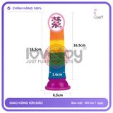 Dương Vật Lovetoy 7 Màu Mềm không Rung (Thẳng) chính hãng - đế hít tường, silicone y tế, chất liệu an toàn cho da - giao hàng che tên kín đáo