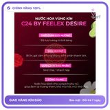 Nước Hoa Vùng Kín Feelex Desire 5ml chính hãng - chất liệu an toàn cho da, dễ vệ sinh, êm ái khi dùng - giao hàng che tên kín đáo