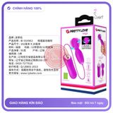 Trứng Rung Prettylove Vega Ngoáy chính hãng - 12 chế độ rung, điều khiển từ xa, silicone mềm - giao hàng che tên kín đáo