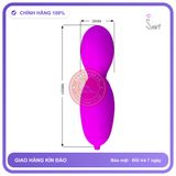Trứng Rung Prettylove Vega Ngoáy chính hãng - 12 chế độ rung, điều khiển từ xa, silicone mềm - giao hàng che tên kín đáo
