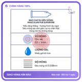 Bao Cao Su Masculan Trắng Hộp 10 Cái chính hãng - siêu mỏng, hộp 03 cái, ôm sát cảm giác thật - giao hàng che tên kín đáo