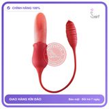 Bộ Trứng Rung Lưỡi Liếm Ipx5 Waterproof chính hãng - 10 chế độ rung, sạc USB, rung êm không tiếng động - giao hàng che tên kín đáo