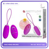 Trứng Rung Prettylove Joanna Điều Khiển Từ Xa chính hãng - 12 chế độ rung, sạc USB, rung êm không tiếng động - giao hàng che tên kín đáo