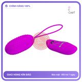 Trứng Rung Prettylove Joanna Điều Khiển Từ Xa chính hãng - 12 chế độ rung, sạc USB, rung êm không tiếng động - giao hàng che tên kín đáo