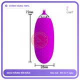 Trứng Rung Prettylove Joanna Điều Khiển Từ Xa chính hãng - 12 chế độ rung, sạc USB, rung êm không tiếng động - giao hàng che tên kín đáo