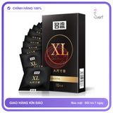 Bao Cao Su Size Lớn Xl Hộp 10 Cái chính hãng - ôm sát cảm giác thật, chất liệu latex an toàn, hàng nhập khẩu - giao hàng che tên kín đáo