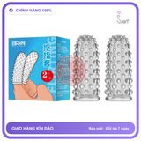 Bao Đôn Ngón Tay Kiểu Đôi chính hãng - ôm sát cảm giác thật, chất liệu latex an toàn, hàng nhập khẩu - giao hàng che tên kín đáo