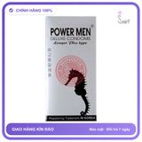 Bao Cao Su Powermen Bạc Hộp 12 Cái chính hãng - có gai nổi, ôm sát cảm giác thật, chất liệu latex an toàn - giao hàng che tên kín đáo