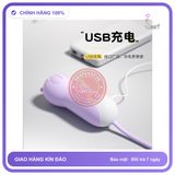 Trứng Rung Lilo Gấu chính hãng - 10 tốc độ rung, sạc USB, rung êm không tiếng động - giao hàng che tên kín đáo