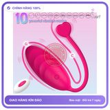 Trứng Rung Cá Heo New Điều Khiển Từ Xa chính hãng - 10 chế độ rung, sạc USB, chất liệu an toàn cho da - giao hàng che tên kín đáo