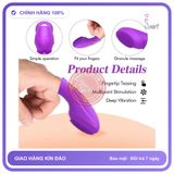 Bao Đôn Ngón Tay Rung chính hãng - ôm sát cảm giác thật, chất liệu latex an toàn, hàng nhập khẩu - giao hàng che tên kín đáo