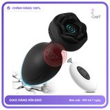 Phích Cắm Rung Hoa Hồng Điều Khiển Từ Xa chính hãng - 10 chế độ rung, sạc USB, silicone y tế - giao hàng che tên kín đáo