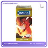 Bao Cao Su Innova Vàng Hộp 12 Cái chính hãng - có gai nổi, hỗ trợ kéo dài, ôm sát cảm giác thật - giao hàng che tên kín đáo
