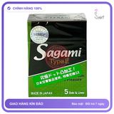 Bao Cao Su Sagami Type E Hộp 5 Cái chính hãng - ôm sát cảm giác thật, chất liệu latex an toàn, hàng nhập khẩu - giao hàng che tên kín đáo