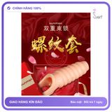Bao Đôn Thân Xoắn Ốc Yunman chính hãng - ôm sát cảm giác thật, chất liệu latex an toàn, hàng nhập khẩu - giao hàng che tên kín đáo
