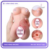 Khối Âm Đạo Bán Thân Cầm Tay không Rung chính hãng - chất liệu an toàn cho da, dễ vệ sinh, êm ái khi dùng - giao hàng che tên kín đáo