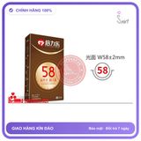 Bao Cao Su Size Lớn 58±2 Mm Hộp 10 Cái chính hãng - ôm sát cảm giác thật, chất liệu latex an toàn, hàng nhập khẩu - giao hàng che tên kín đáo